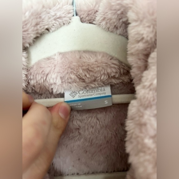 Columbia Beech Forest Light Pink Soft Fleece Quarter Zip Pullover - Picture 4 of 8